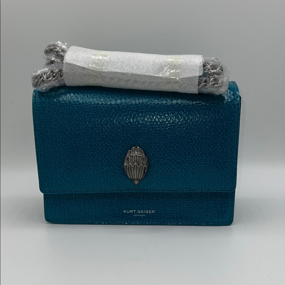 Kurt Geiger Shoreditch Snakeskin Embossed Leather Crossbody Bag